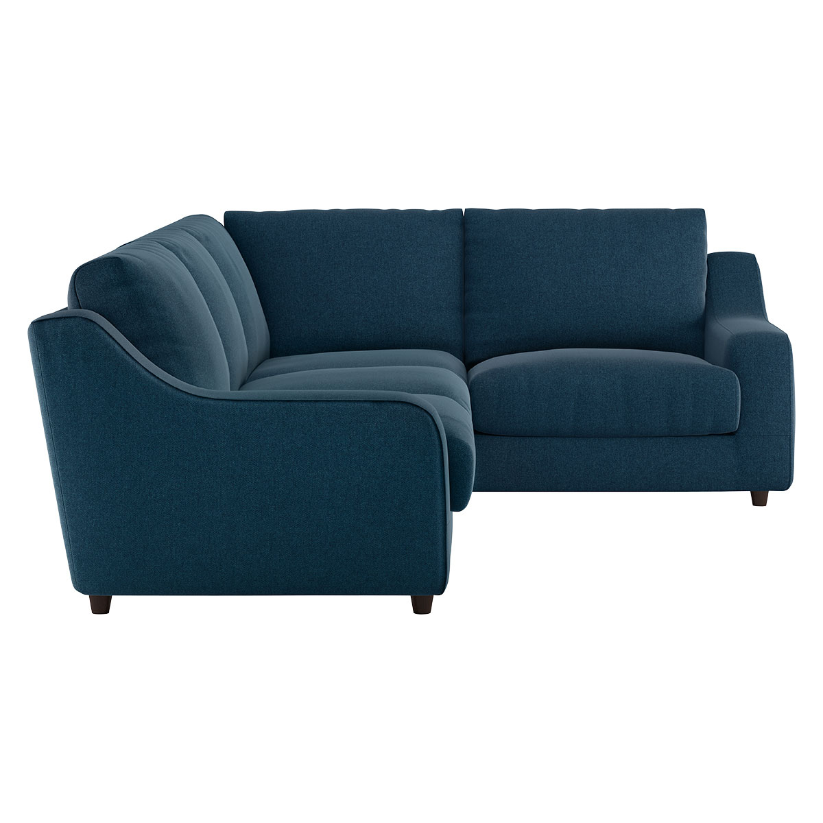 Slope Navy Blue Wool Tweed Left Arm Corner Sofa, Navy – image 4