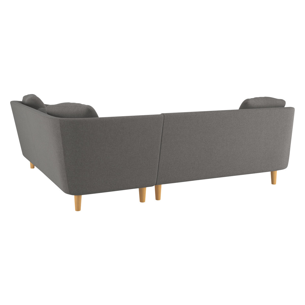 Colby Charcoal Grey Wool Tweed Left-Arm Corner Sofa, Charcoal – image 5