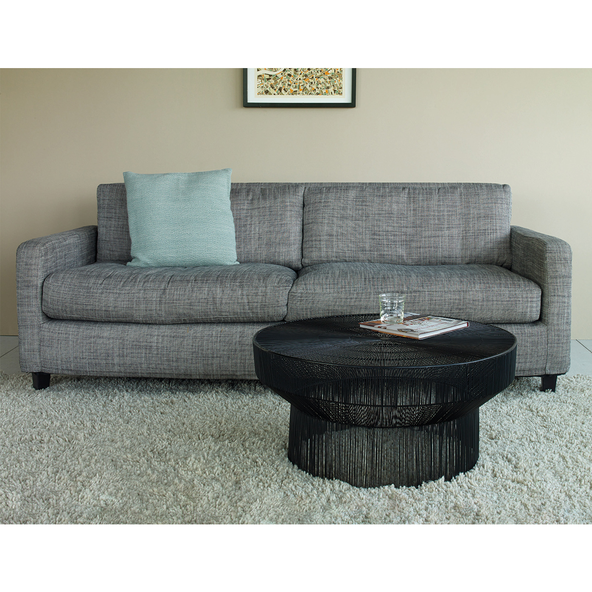 Chester Emerald Green Velvet 3 Seater Sofa, Oak Stained Feet, Green – image 6