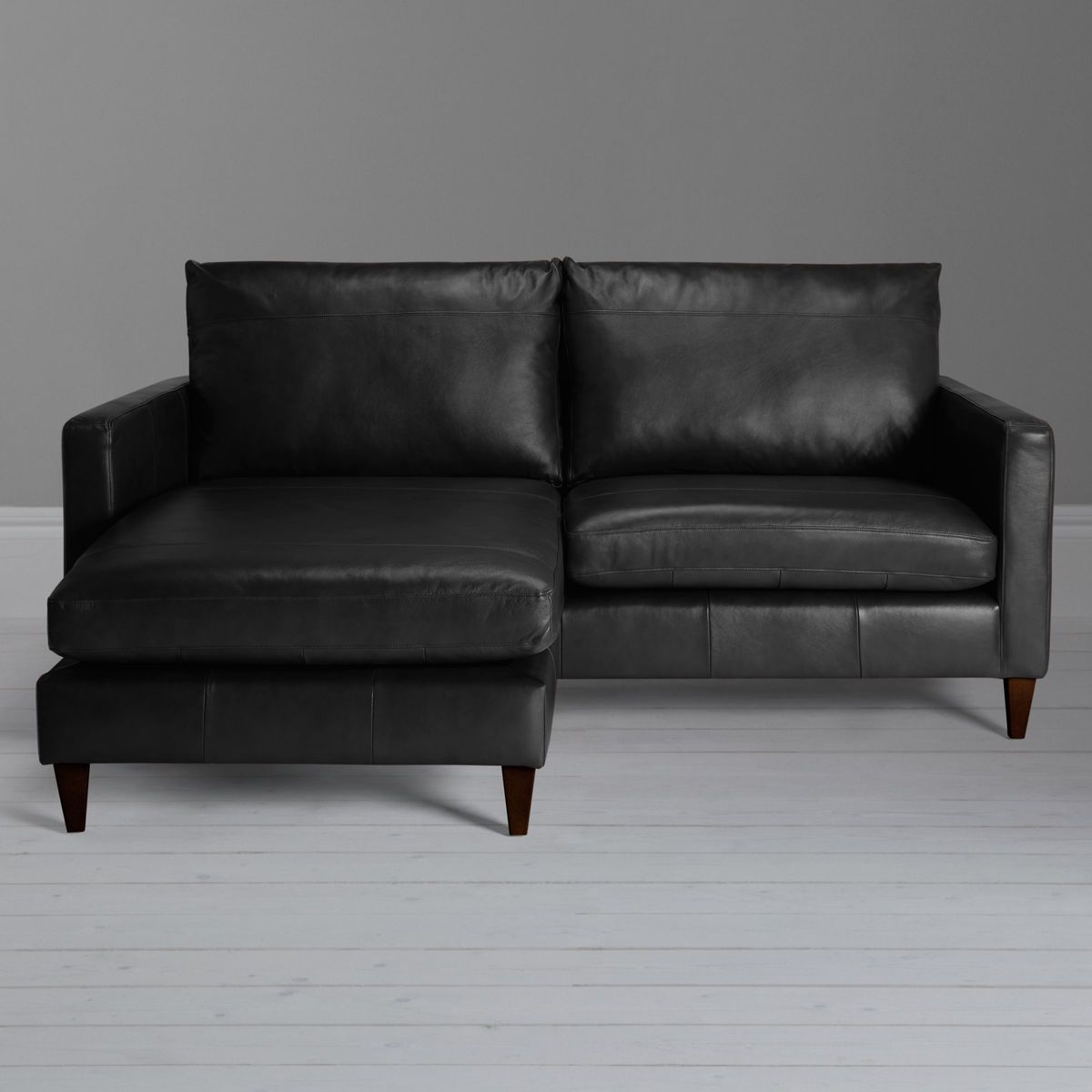 John Lewis & Partners Bailey Leather LHF Chaise End Sofa, Dark Leg – image 4