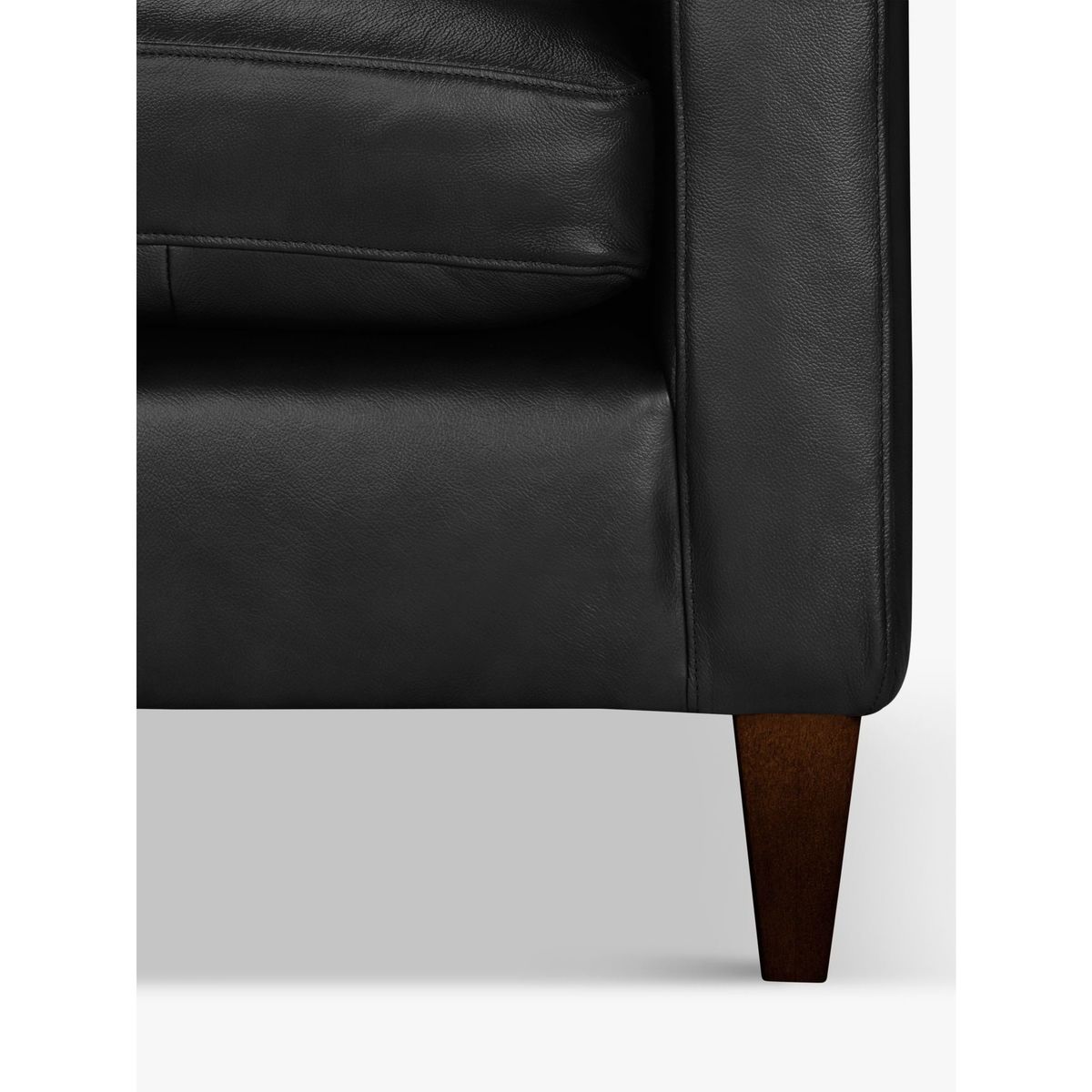John Lewis & Partners Bailey Leather LHF Chaise End Sofa, Dark Leg – image 7