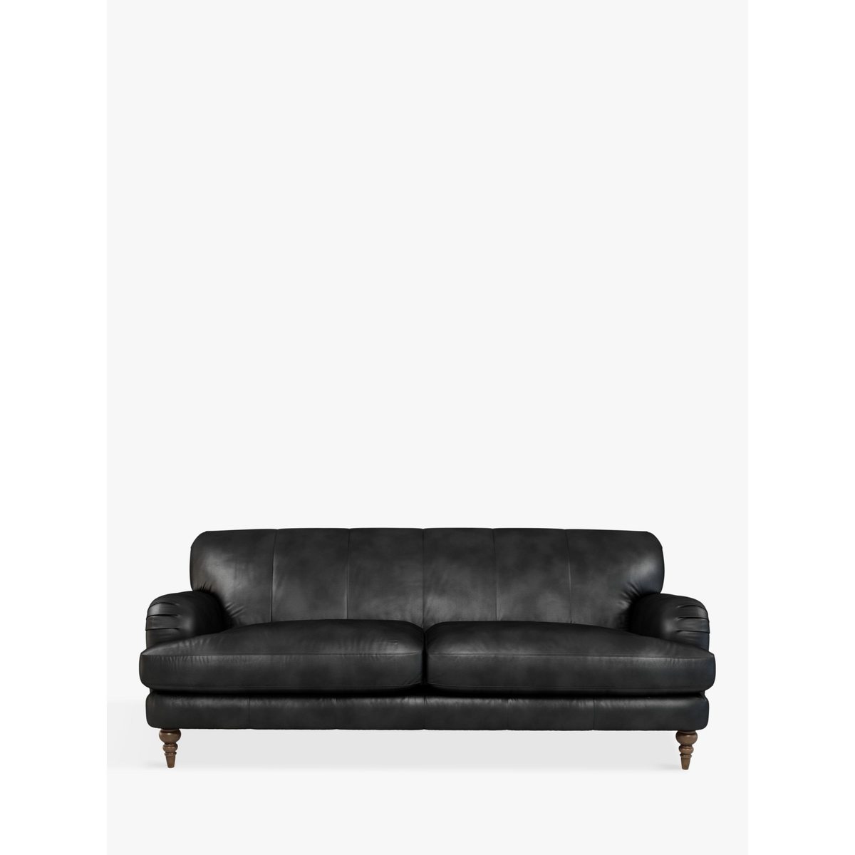 John Lewis & Partners Harrogate High Back Grand 4 Seater Leather Sofa, Dark Leg – image 2
