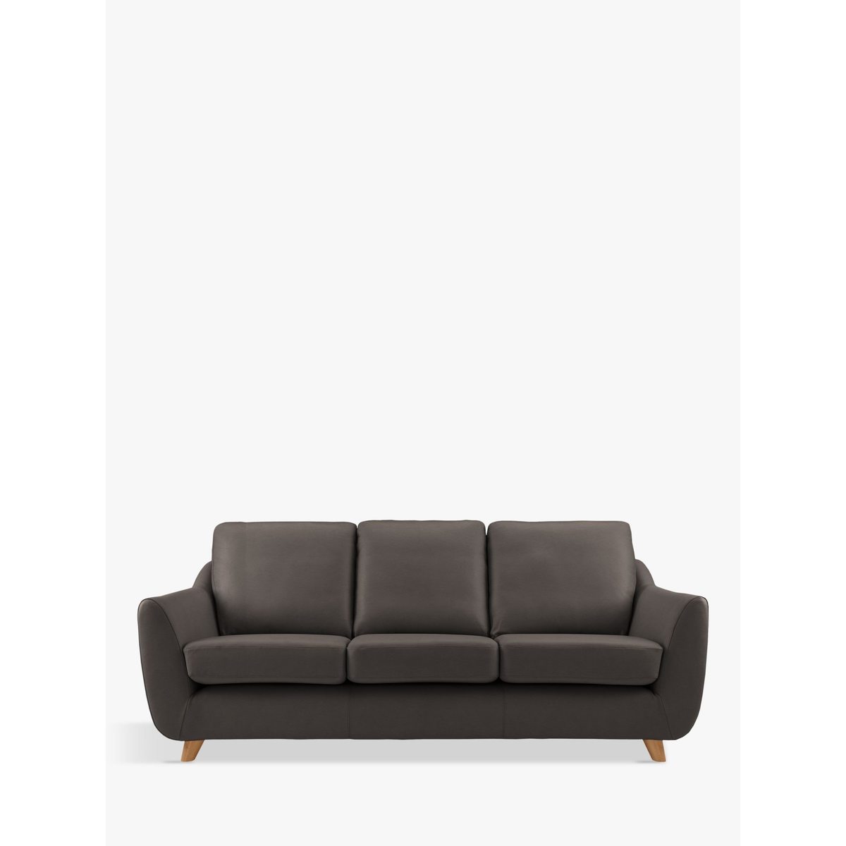 G Plan Vintage The Sixty Seven Large 3 Seater Leather Sofa – image 1