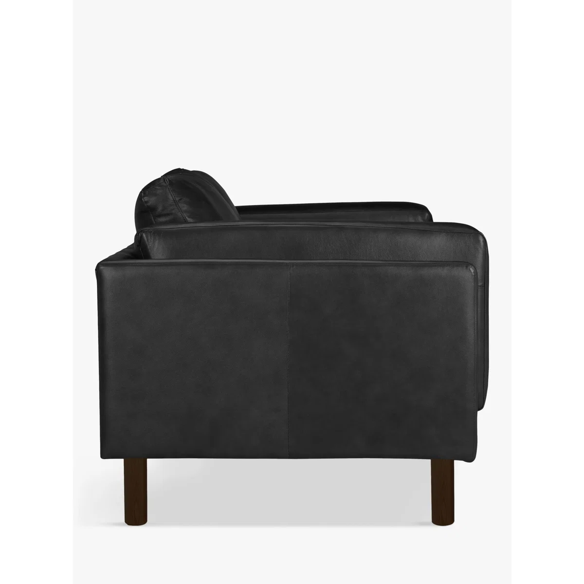 Design Project by John Lewis No.002 Medium 2 Seater Leather Sofa, Dark Leg – image 5
