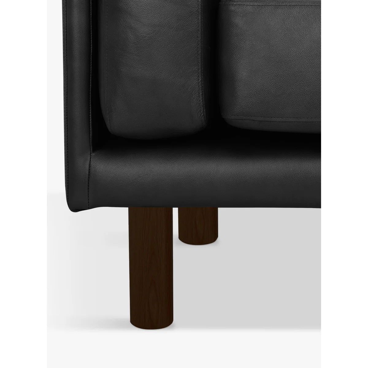 Design Project by John Lewis No.002 Medium 2 Seater Leather Sofa, Dark Leg – image 8