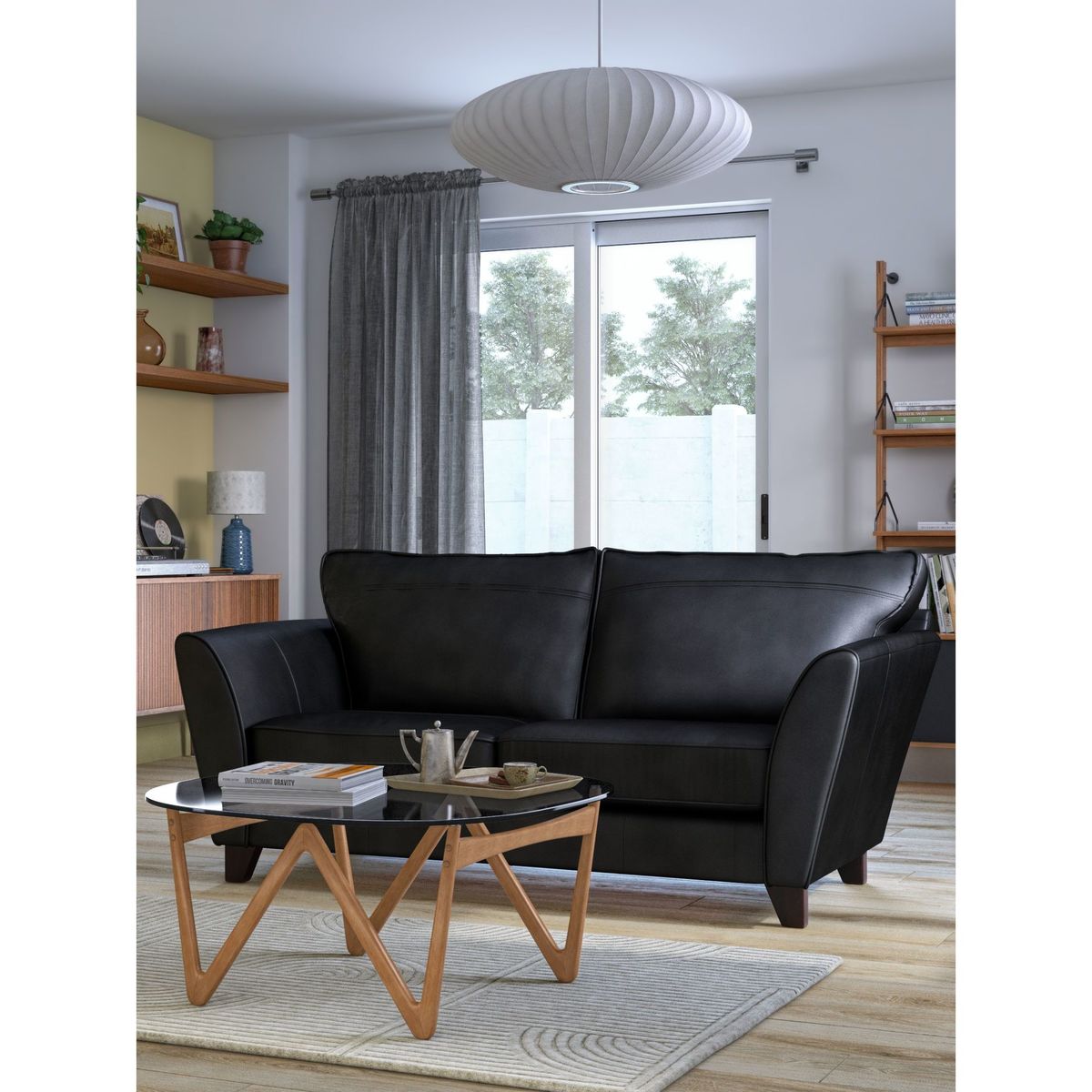 John Lewis & Partners Oslo Leather Medium 2 Seater Sofa, Dark Leg – image 9