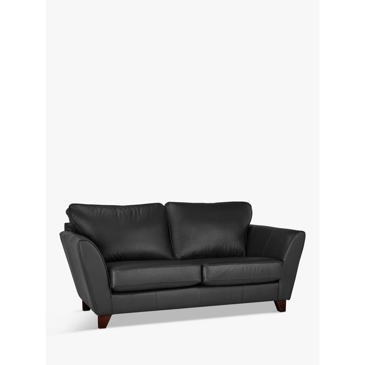 John Lewis & Partners Oslo Leather Medium 2 Seater Sofa, Dark Leg – image 1