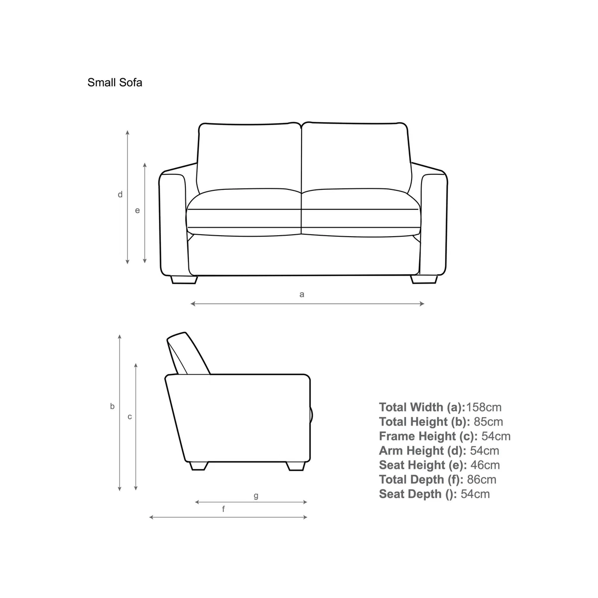 House by John Lewis Oliver Small 2 Seater Sofa – image 4
