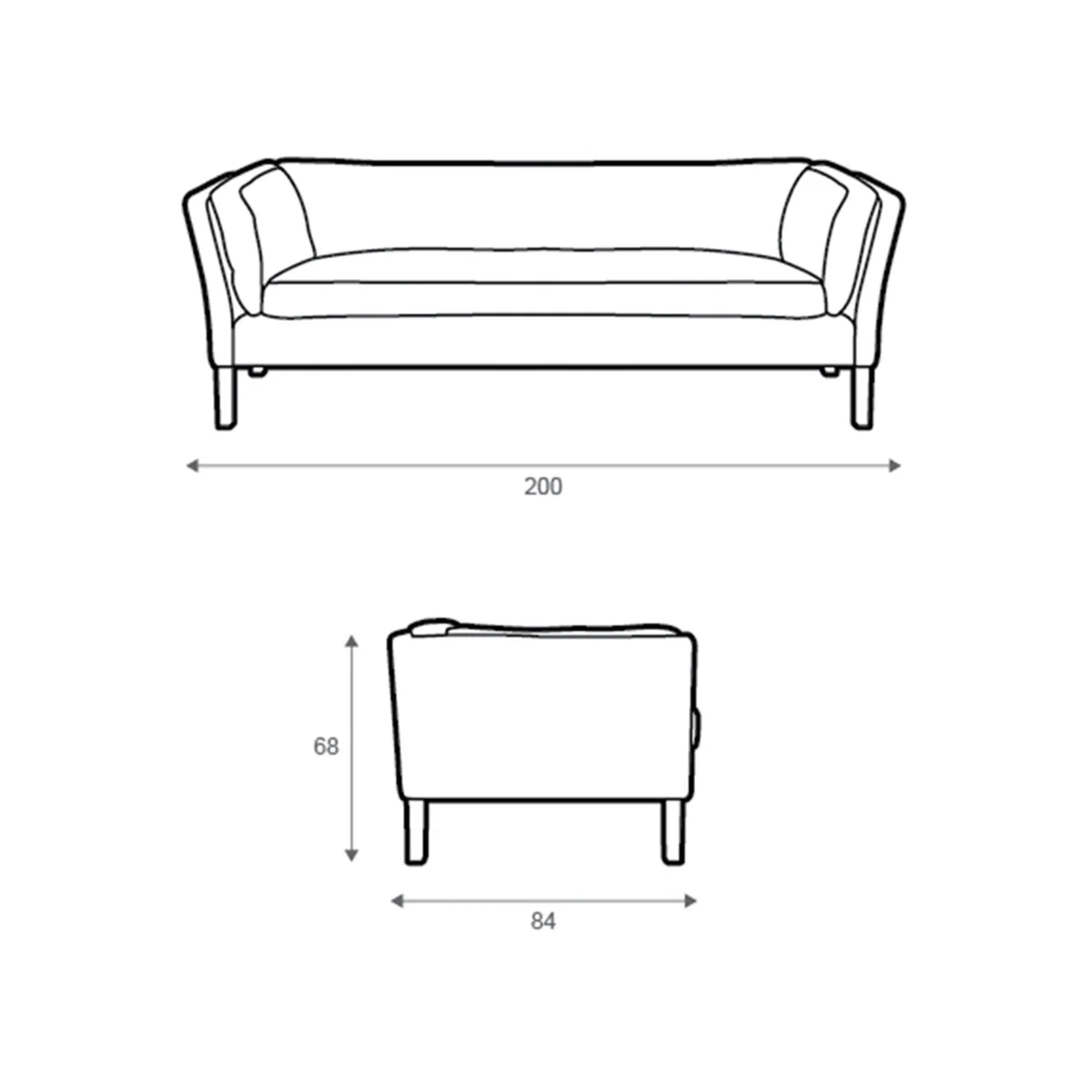 Halo Groucho Large 3 Seater Leather Sofa – image 4