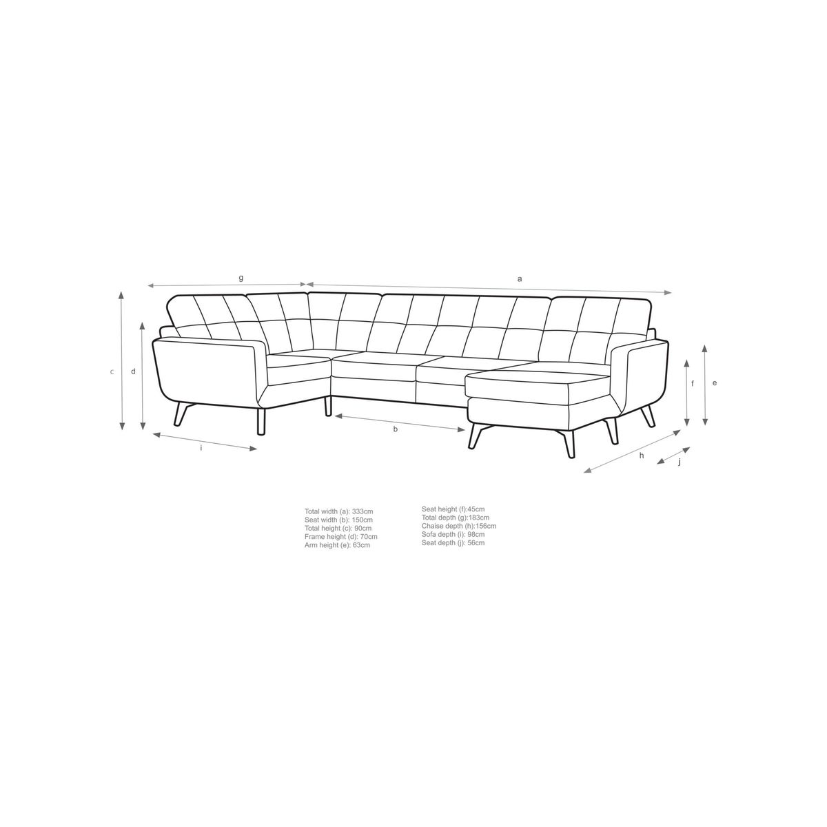 John Lewis & Partners Barbican Leather RHF Medium Corner Chaise End Sofa, Dark Leg – image 3
