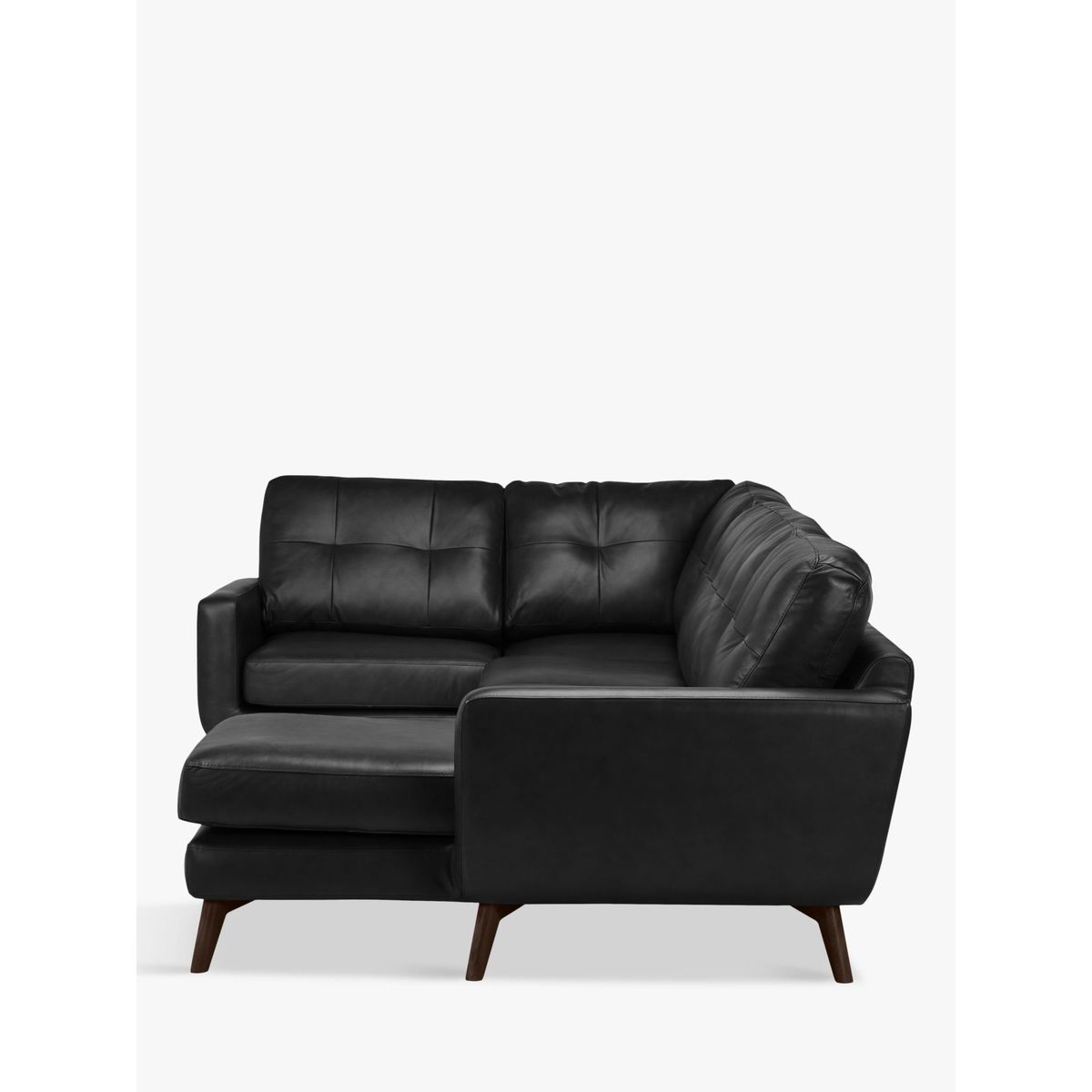 John Lewis & Partners Barbican Leather RHF Medium Corner Chaise End Sofa, Dark Leg – image 4