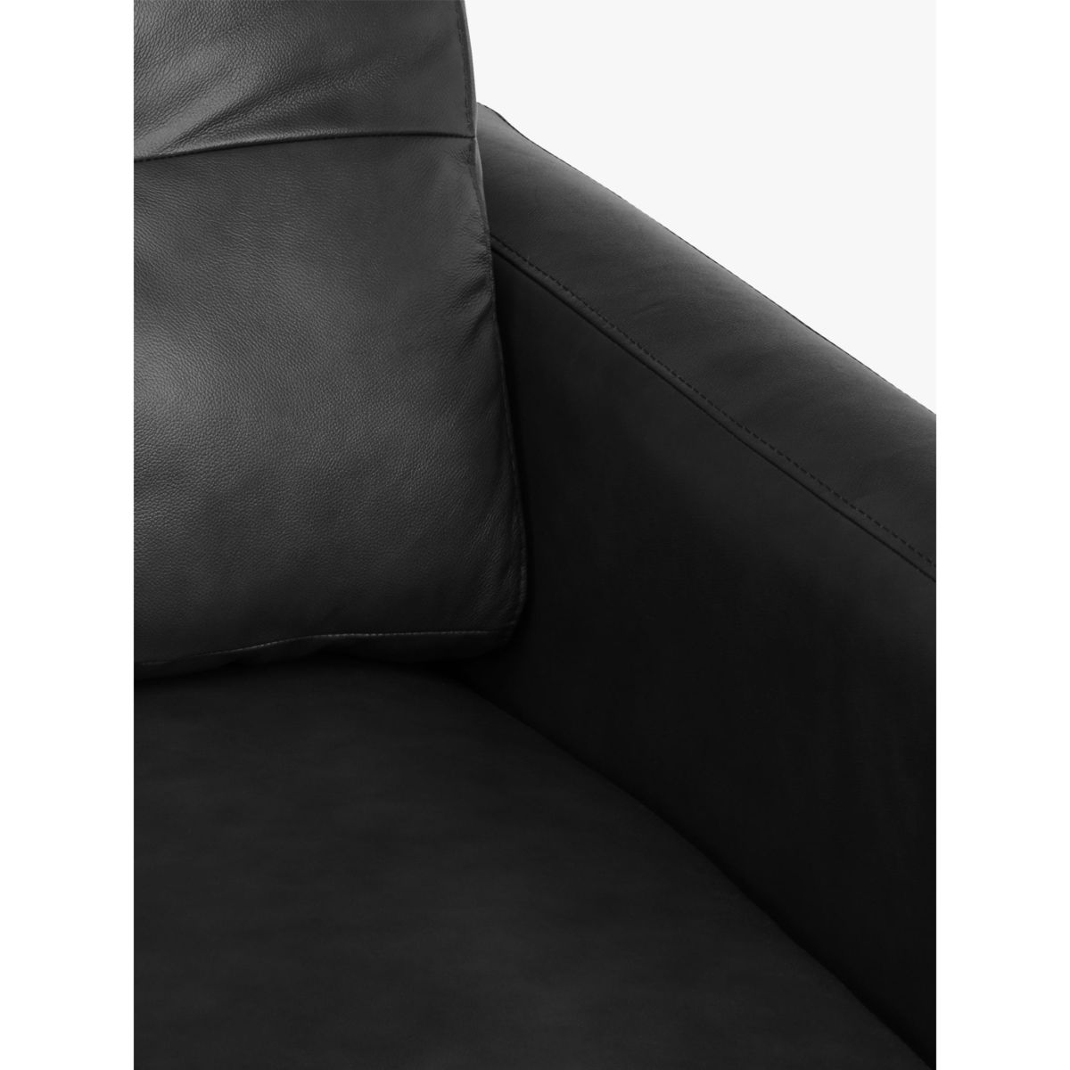 John Lewis & Partners Barbican Leather RHF Medium Corner Chaise End Sofa, Dark Leg – image 6