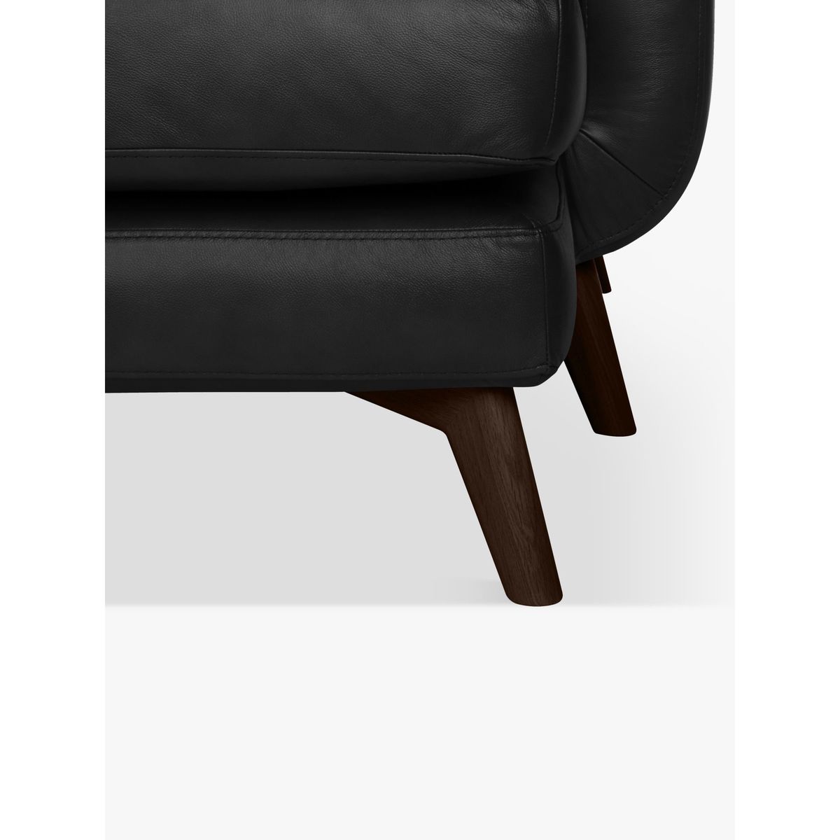 John Lewis & Partners Barbican Leather RHF Medium Corner Chaise End Sofa, Dark Leg – image 7
