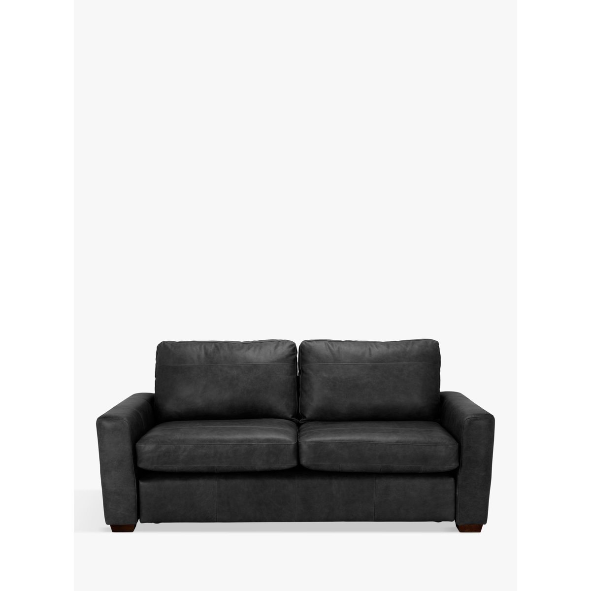 House by John Lewis Oliver Leather Large 3 Seater Sofa, Dark Leg – image 3