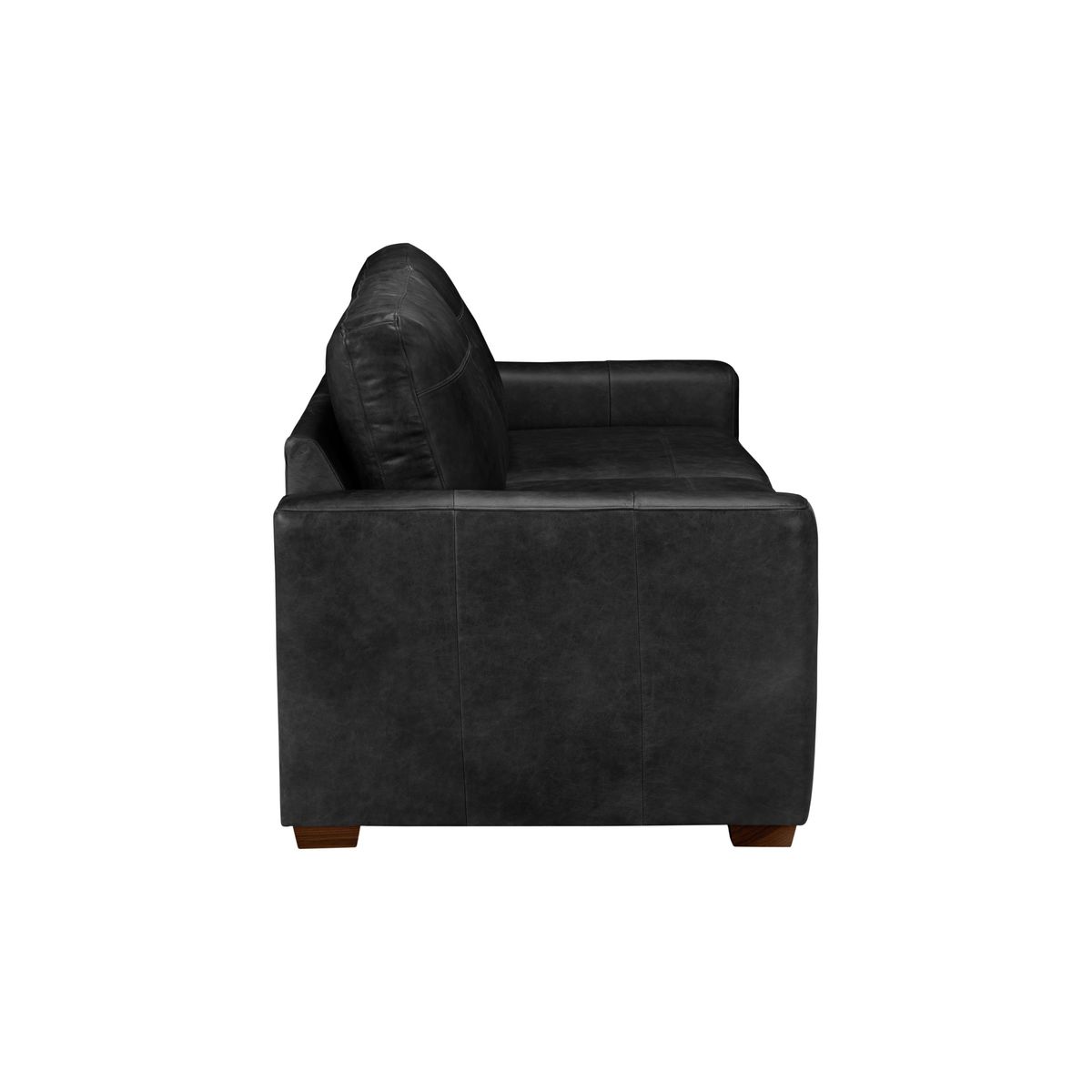 House by John Lewis Oliver Leather Large 3 Seater Sofa, Dark Leg – image 2