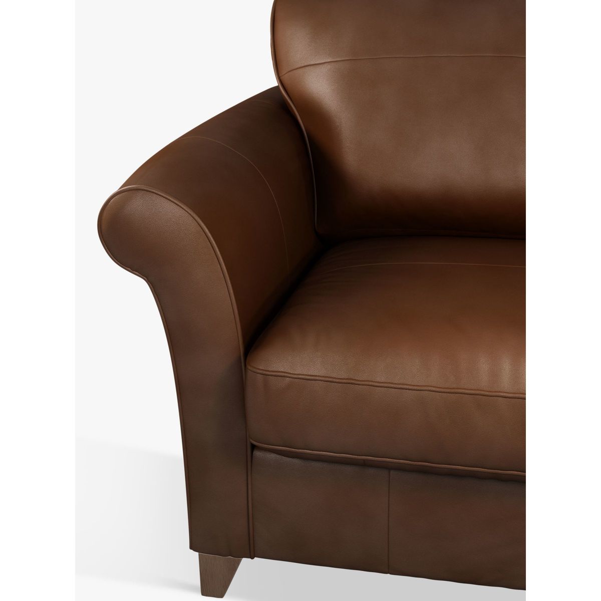John Lewis & Partners Charlotte Grand 4 Seater Leather Sofa, Dark Leg – image 7