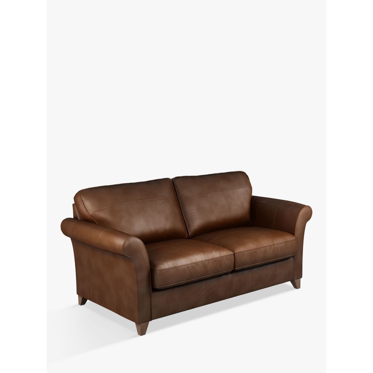 John Lewis & Partners Charlotte Grand 4 Seater Leather Sofa, Dark Leg – image 1