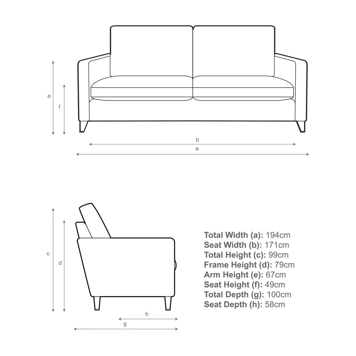 John Lewis & Partners Bailey High Back Large 3 Seater Sofa – image 4