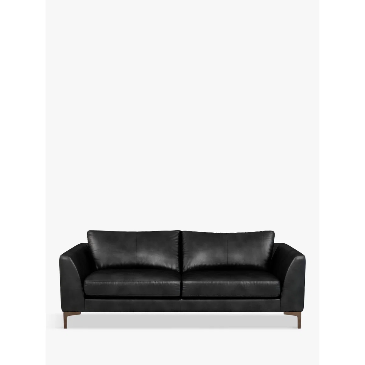 John Lewis & Partners Belgrave Grand 4 Seater Leather Sofa, Dark Leg – image 2