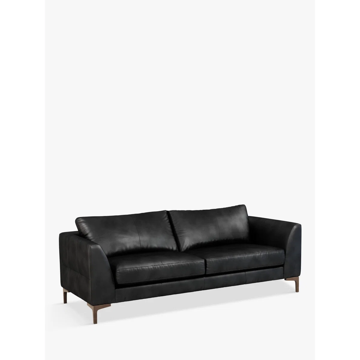 John Lewis & Partners Belgrave Grand 4 Seater Leather Sofa, Dark Leg – image 1