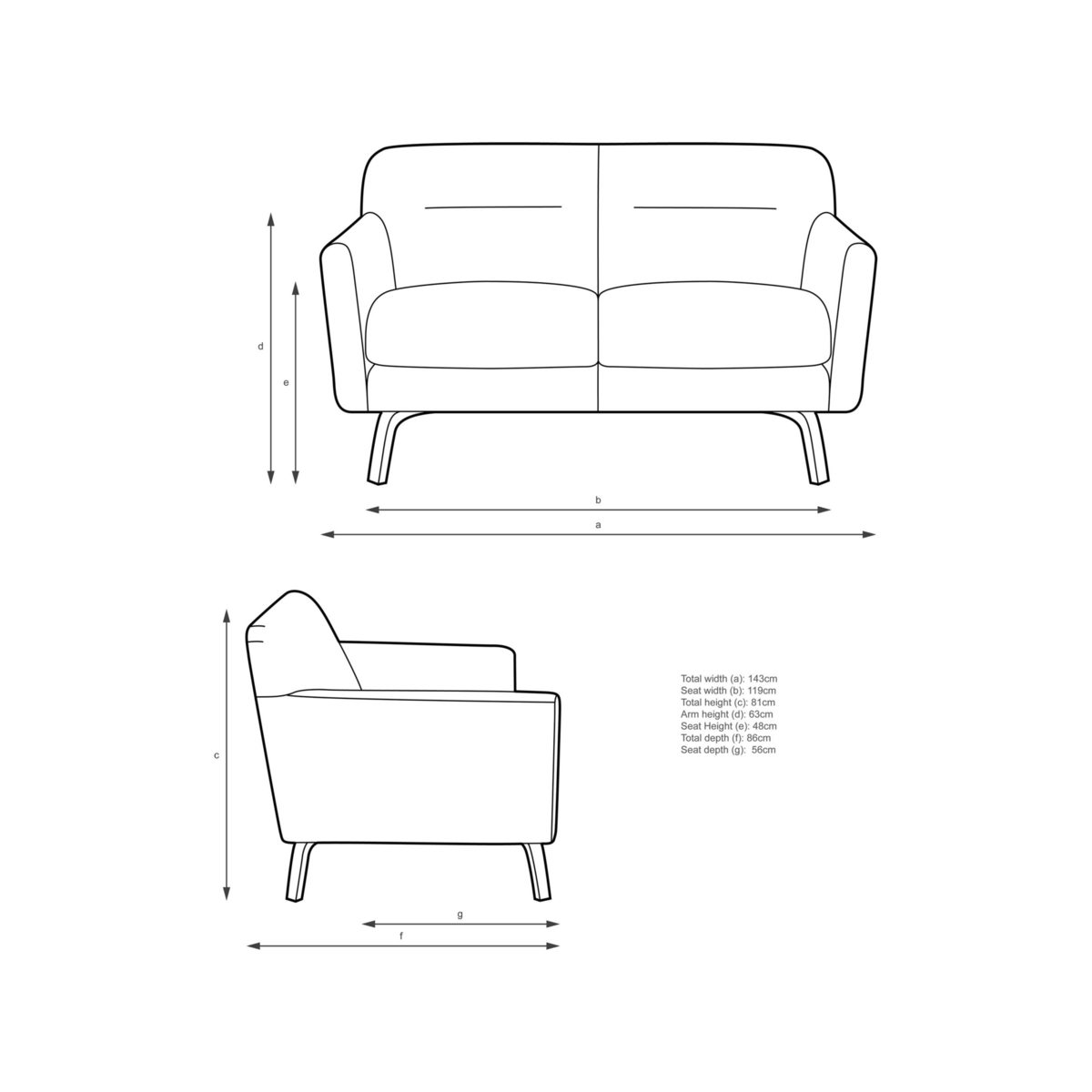 House by John Lewis Archie II Small 2 Seater Sofa – image 4