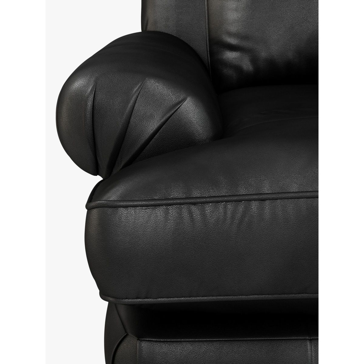 Croft Collection Findon Medium 2 Seater Leather Sofa, Dark Leg – image 7