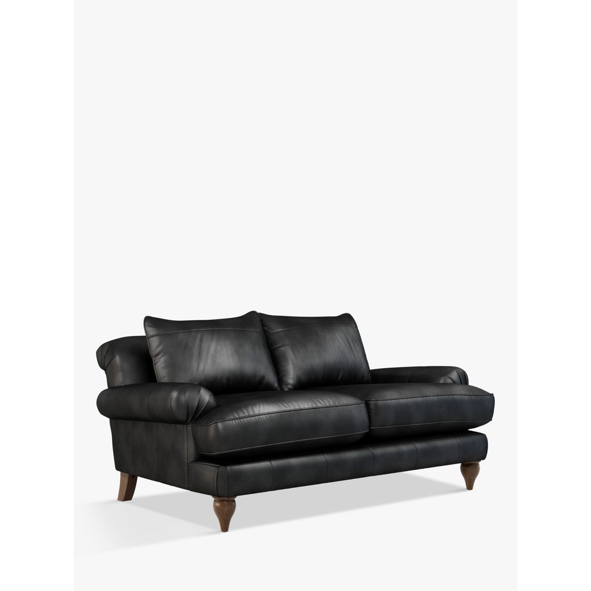 Croft Collection Findon Medium 2 Seater Leather Sofa, Dark Leg – image 1