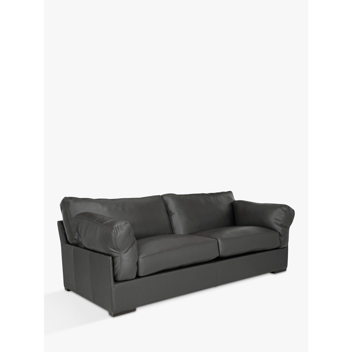 John Lewis & Partners Java Grand 4 Seater Leather Sofa, Dark Leg – image 1