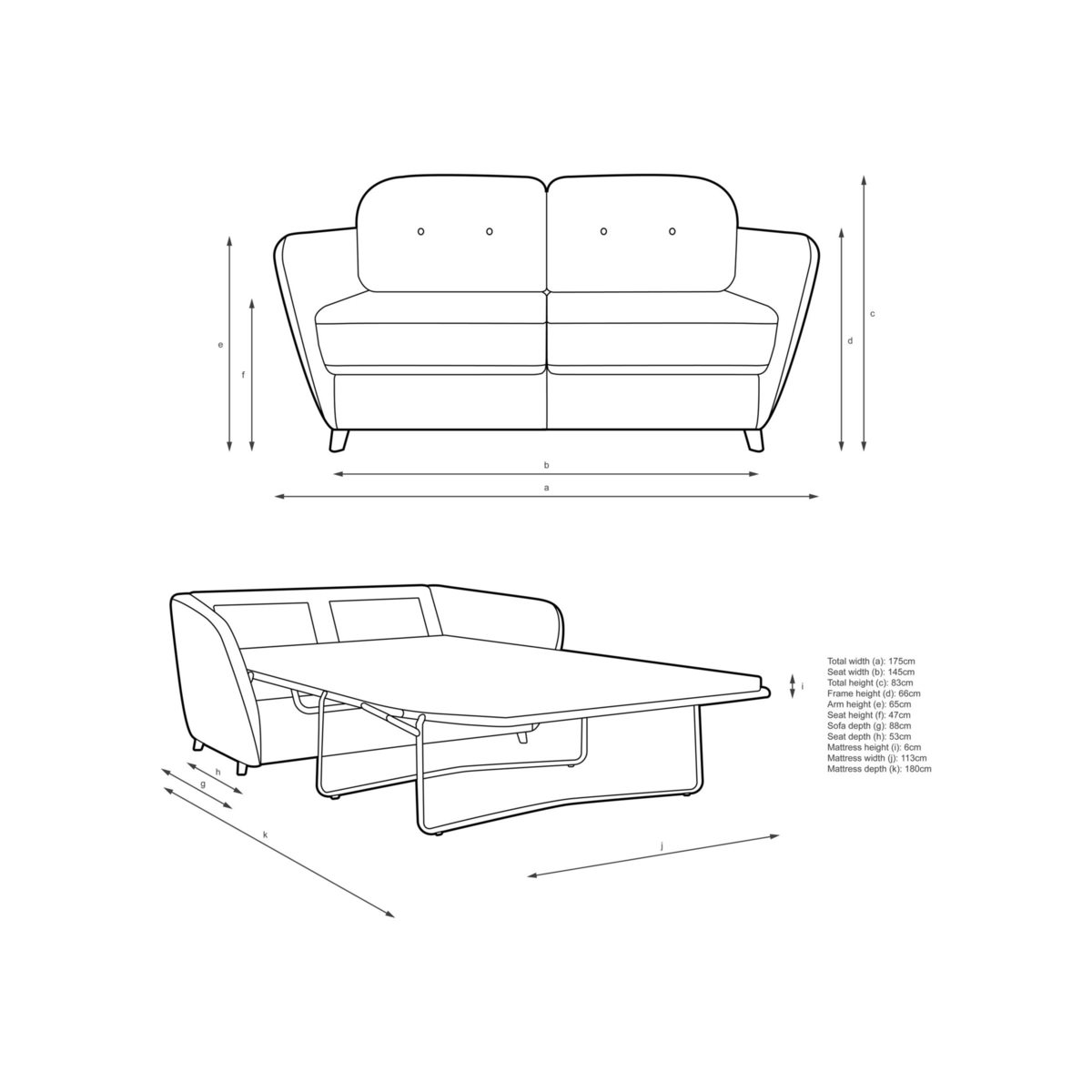 House by John Lewis Arlo Double Sofa Bed – image 4