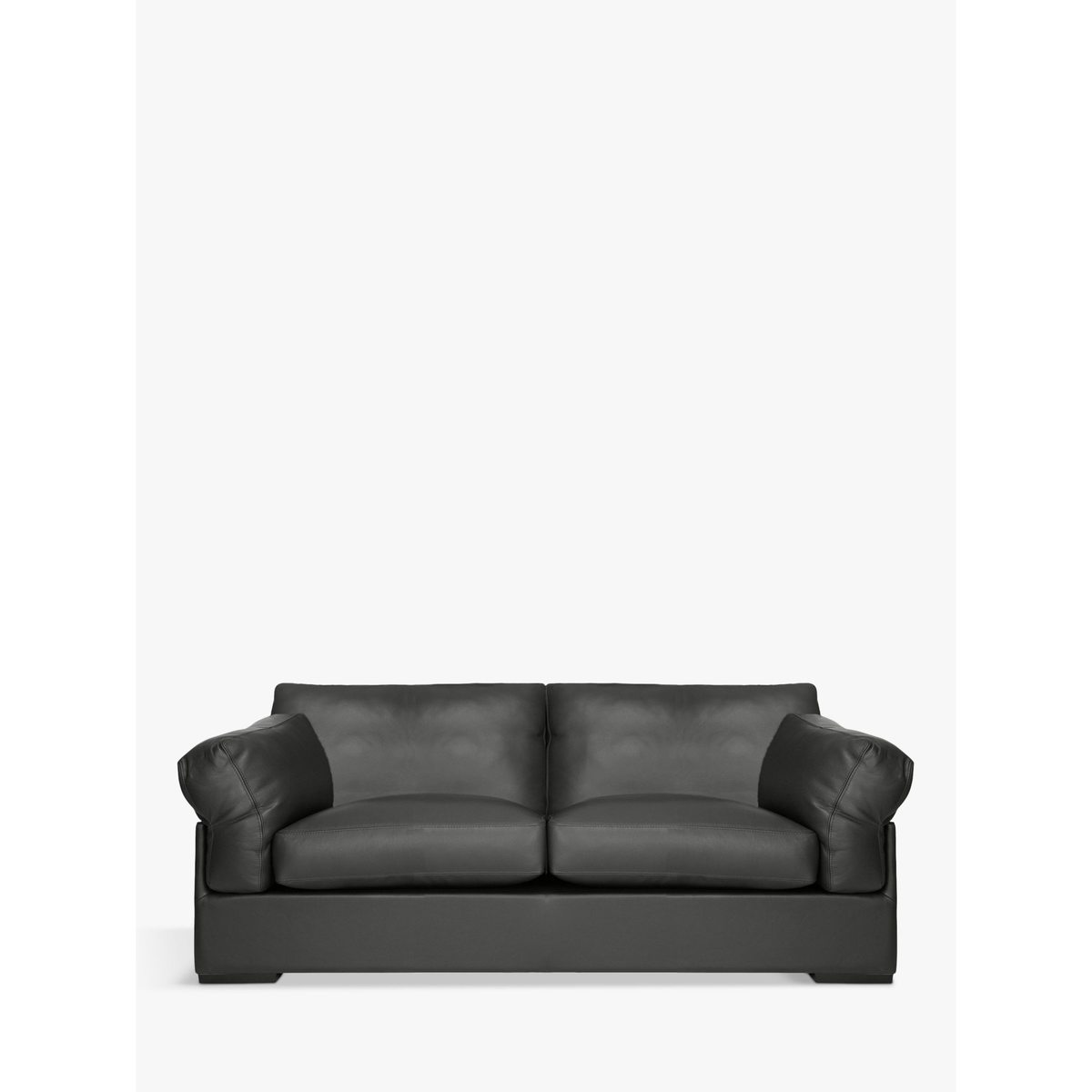 John Lewis & Partners Java Large 3 Seater Leather Sofa, Dark Leg – image 2