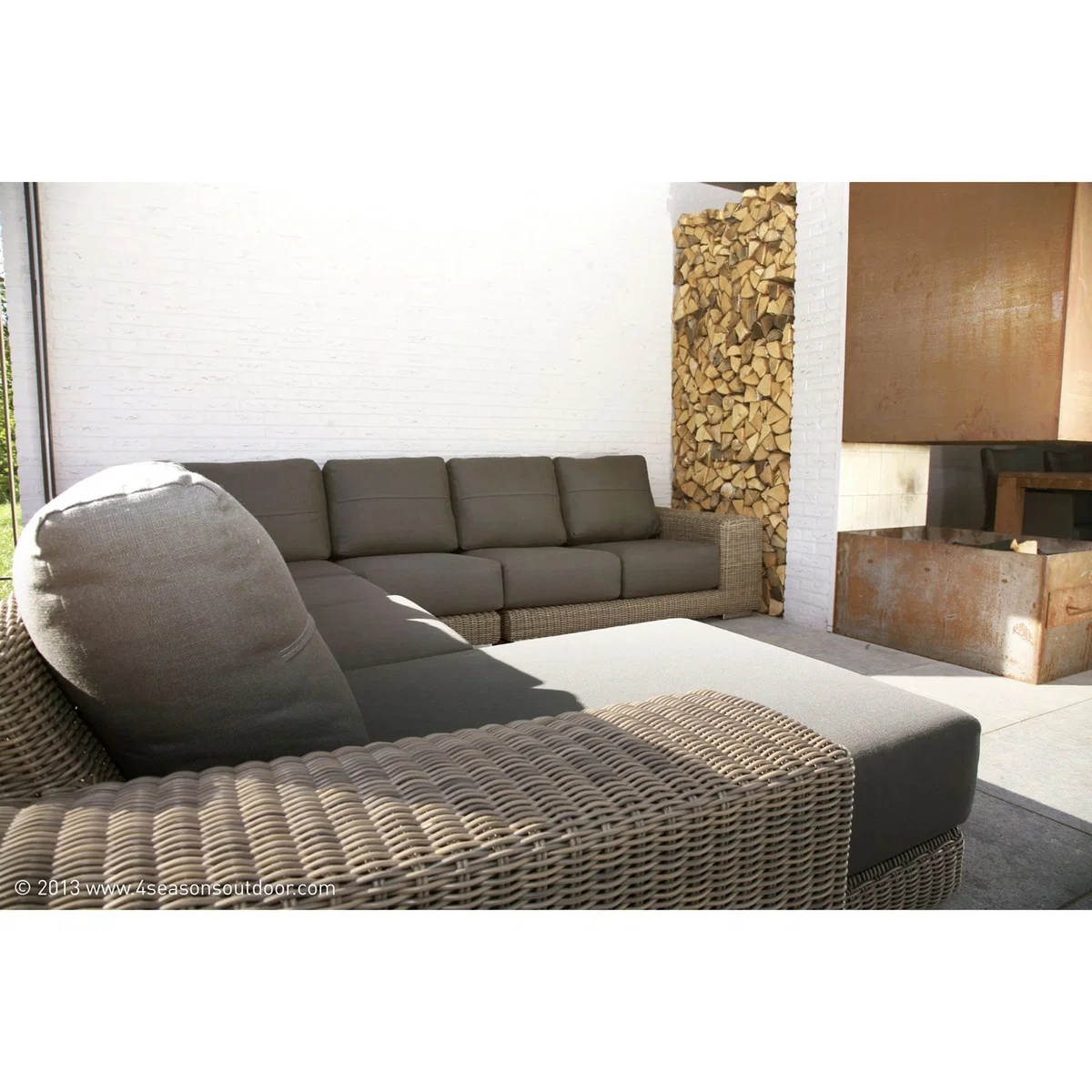 4 Seasons Outdoor Kingston Modular 2-Seater Garden Sofa, Left Hand Side – image 5