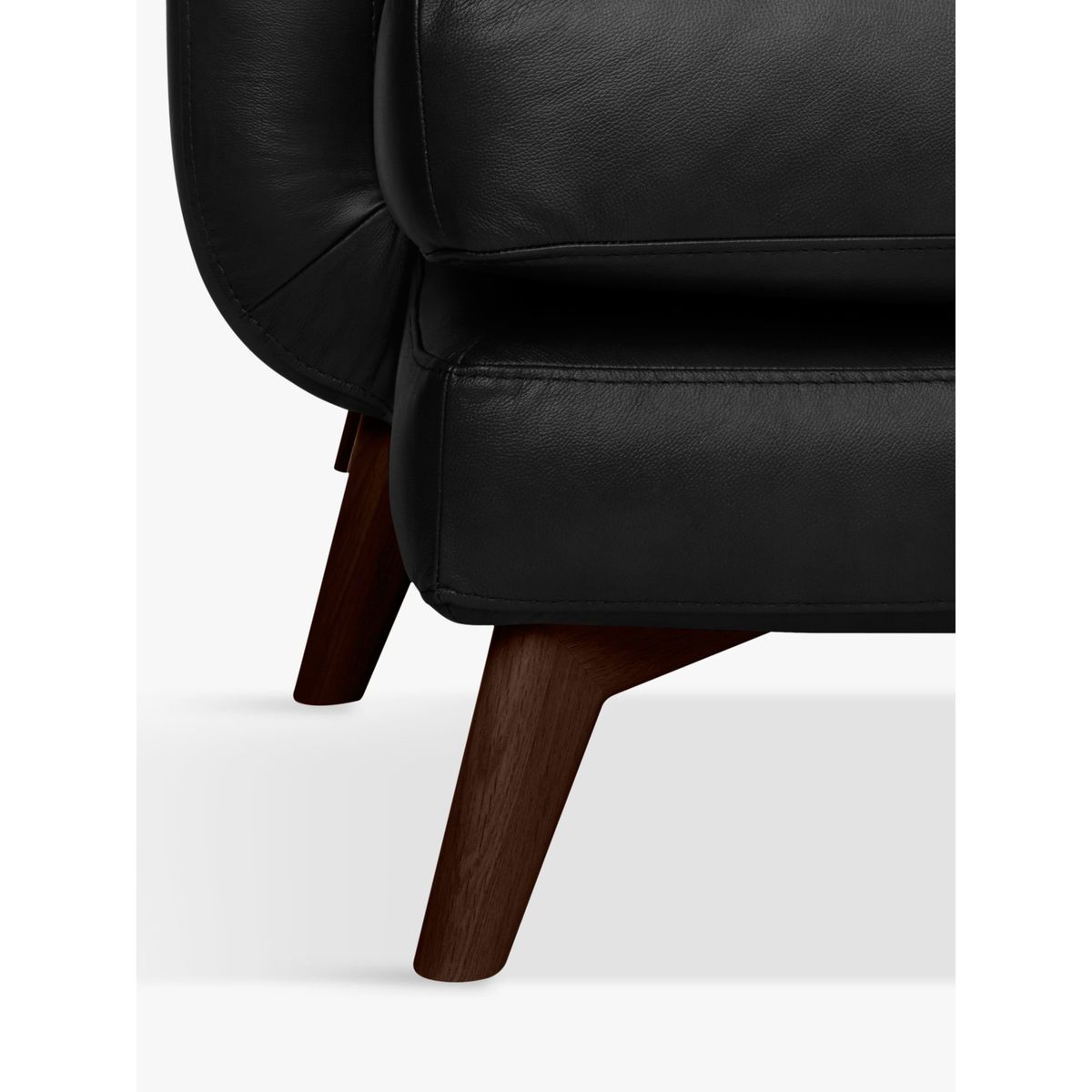 John Lewis & Partners Barbican Leather LHF Grand Corner Chaise End Sofa, Dark Leg – image 7