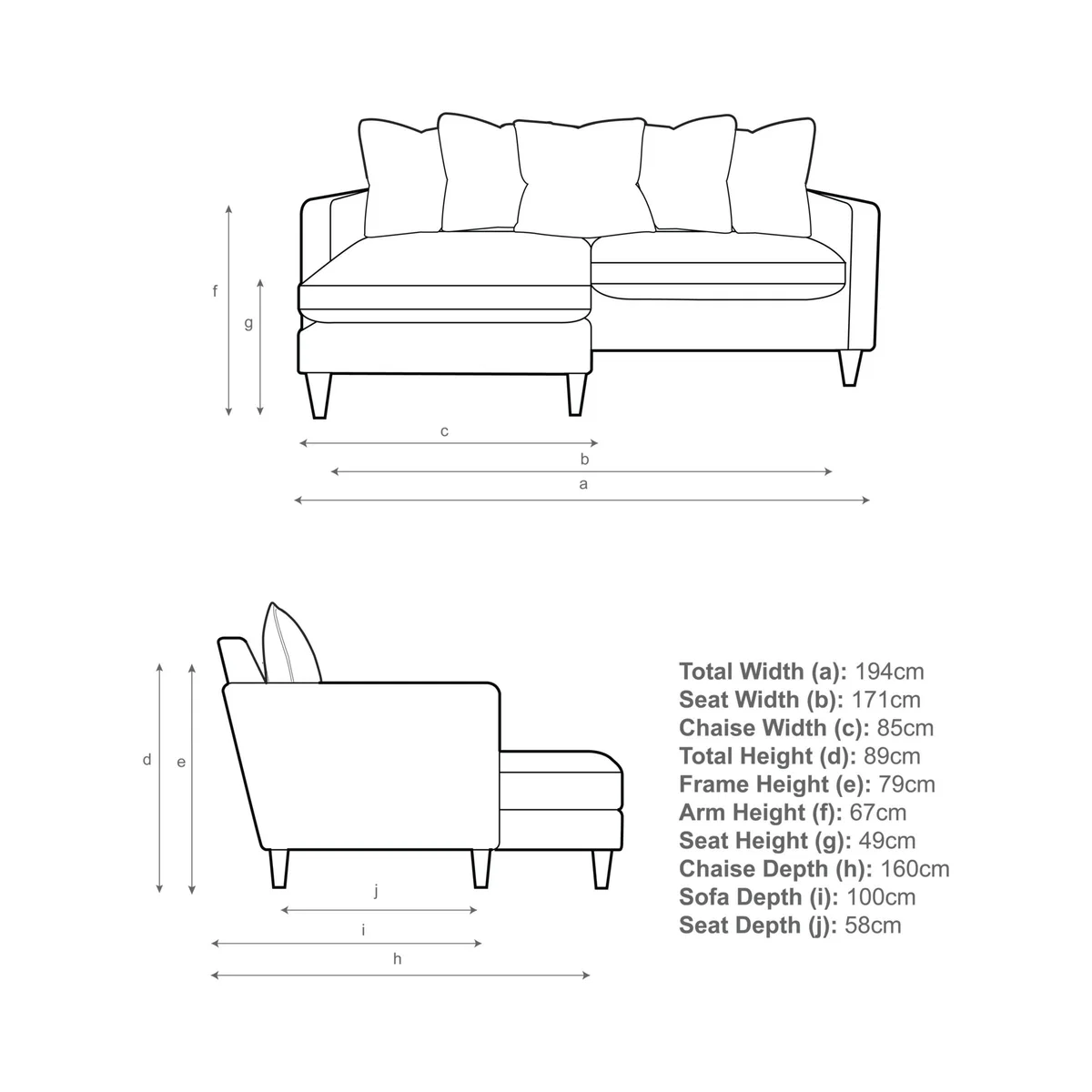 John Lewis & Partners Bailey Scatter Back LHF Chaise End Sofa – image 4