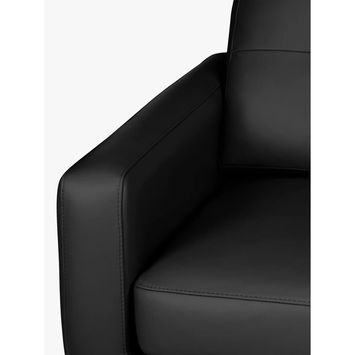 John Lewis & Partners Barbican Leather Small 2 Seater Sofa, Dark Leg – image 6