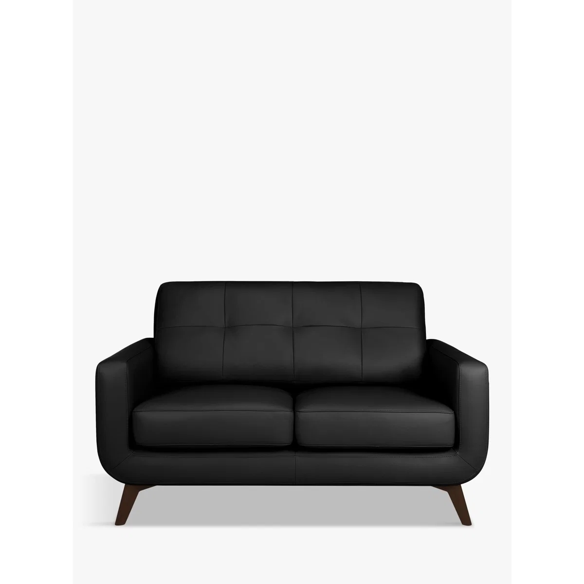 John Lewis & Partners Barbican Leather Small 2 Seater Sofa, Dark Leg – image 2