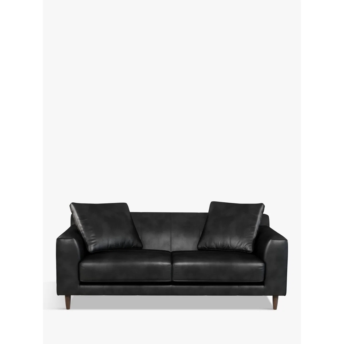 John Lewis & Partners Billow Grand 4 Seater Leather Sofa, Dark Leg – image 2