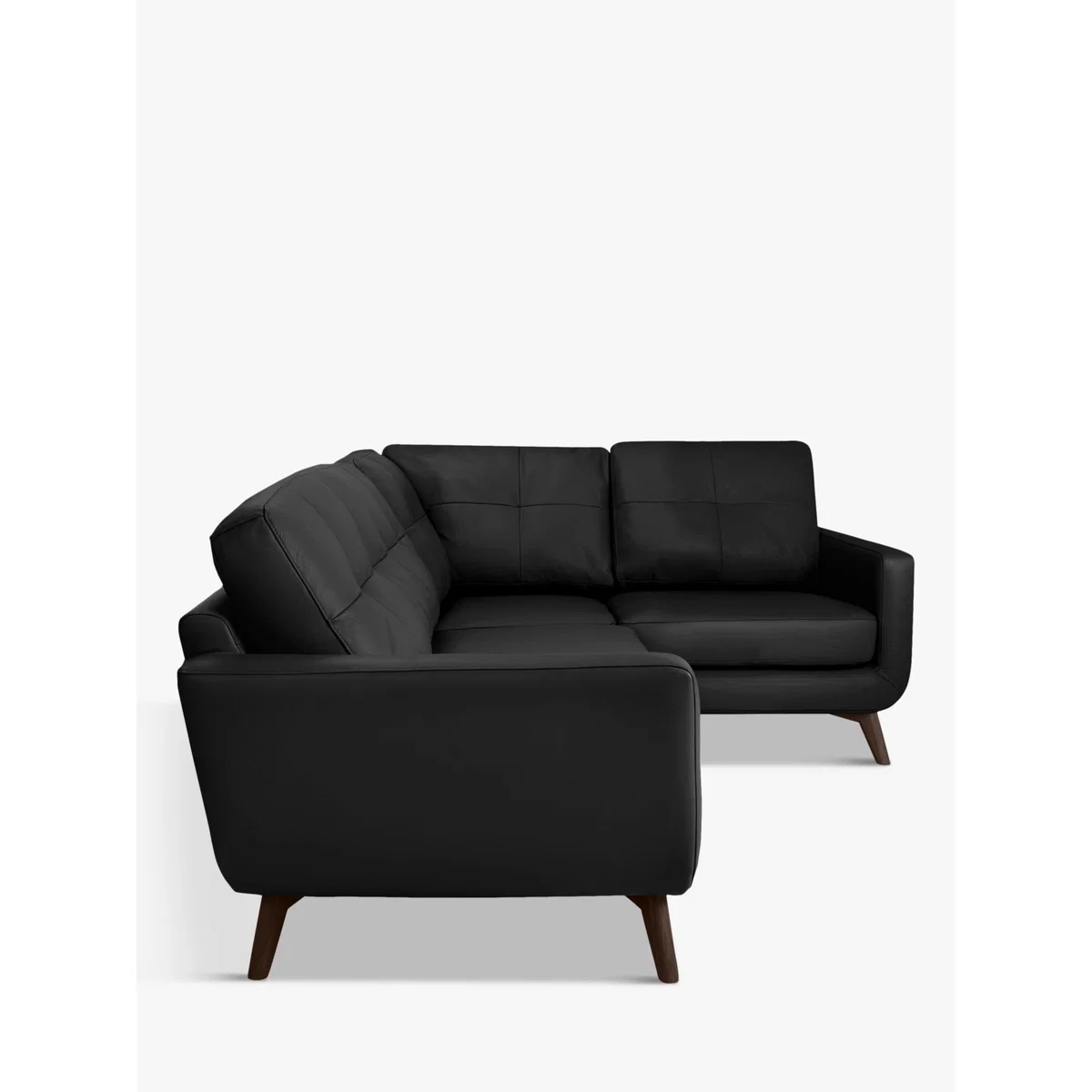 John Lewis & Partners Barbican Leather RHF Corner End Sofa, Dark Leg – image 4