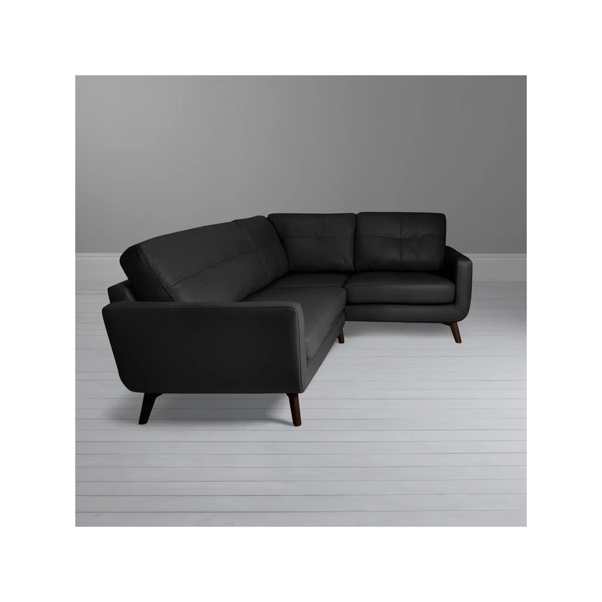 John Lewis & Partners Barbican Leather RHF Corner End Sofa, Dark Leg – image 8