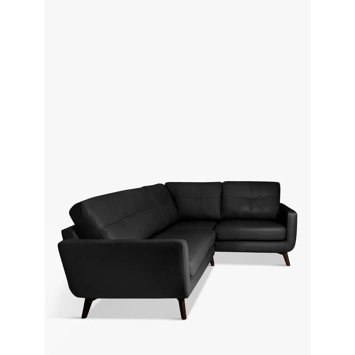 John Lewis & Partners Barbican Leather RHF Corner End Sofa, Dark Leg – image 2