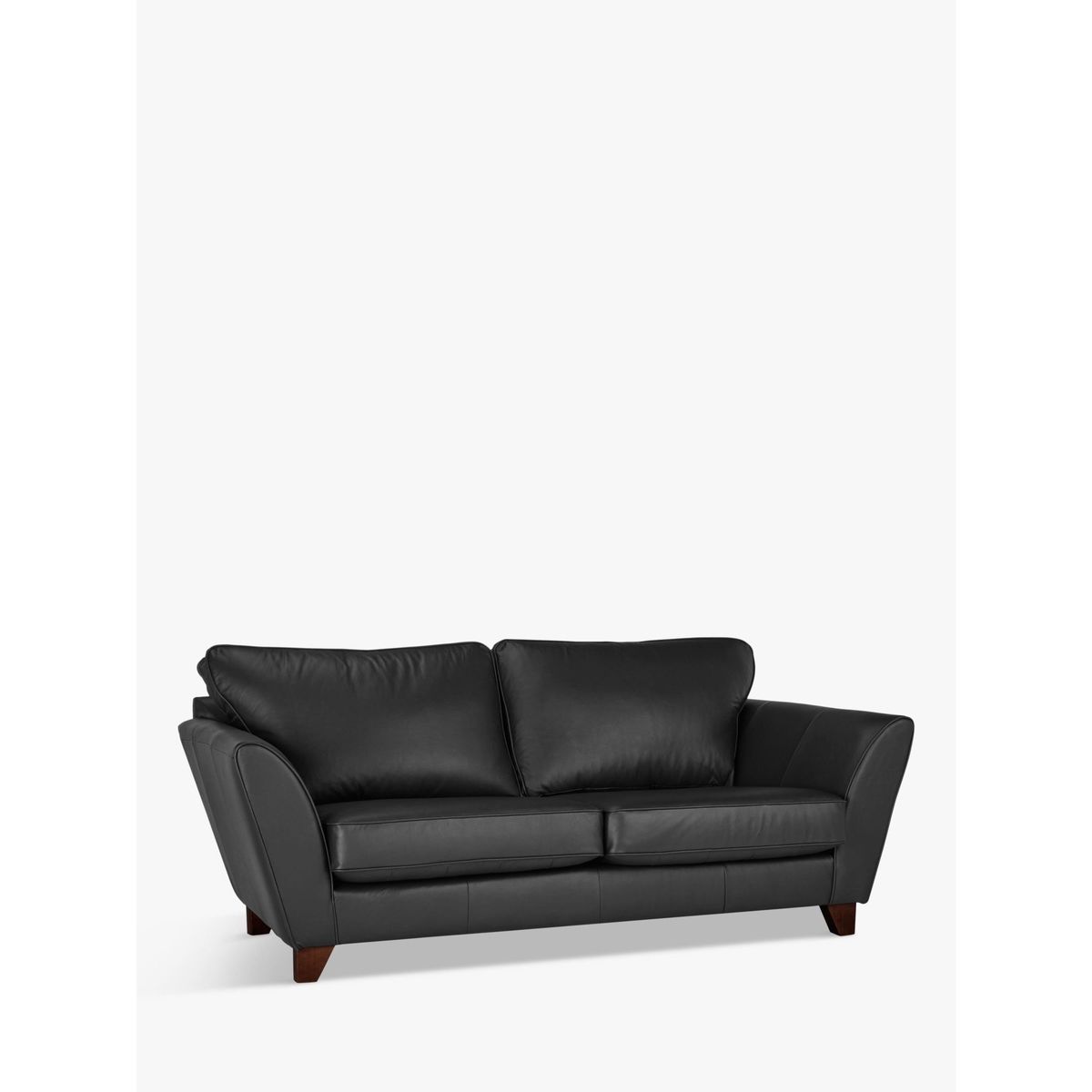 John Lewis & Partners Oslo Leather Large 3 Seater Sofa, Dark Leg – image 1