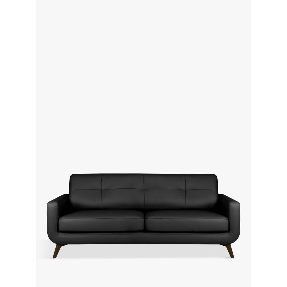 John Lewis & Partners Barbican Leather Large 3 Seater Sofa, Dark Leg – image 2