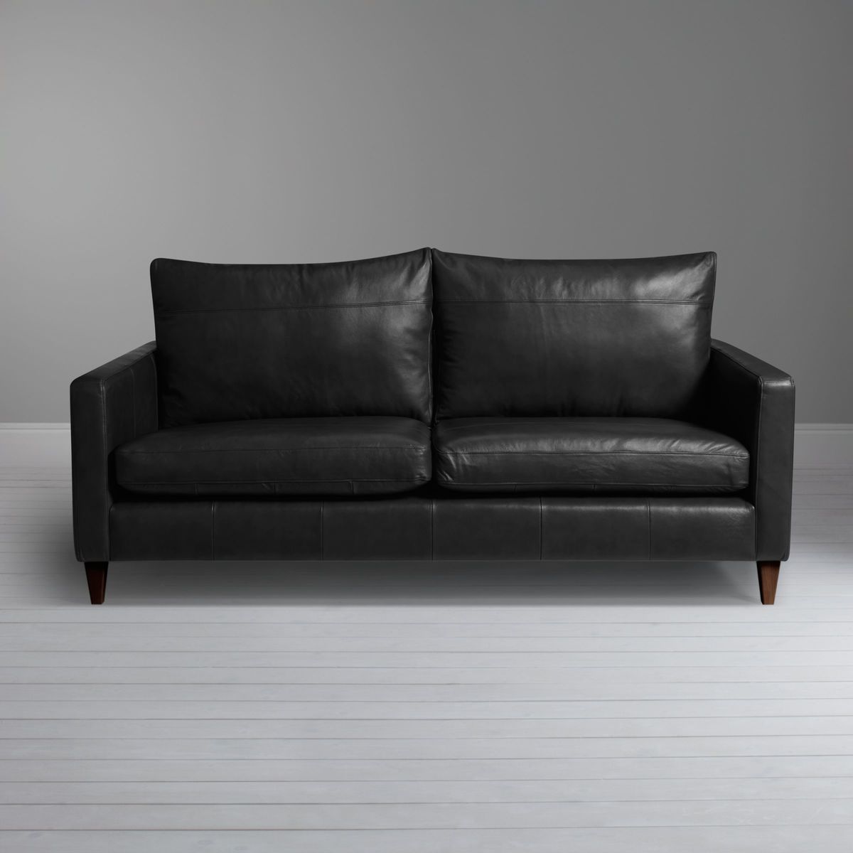 John Lewis & Partners Bailey Leather Large 3 Seater Sofa, Dark Leg – image 4