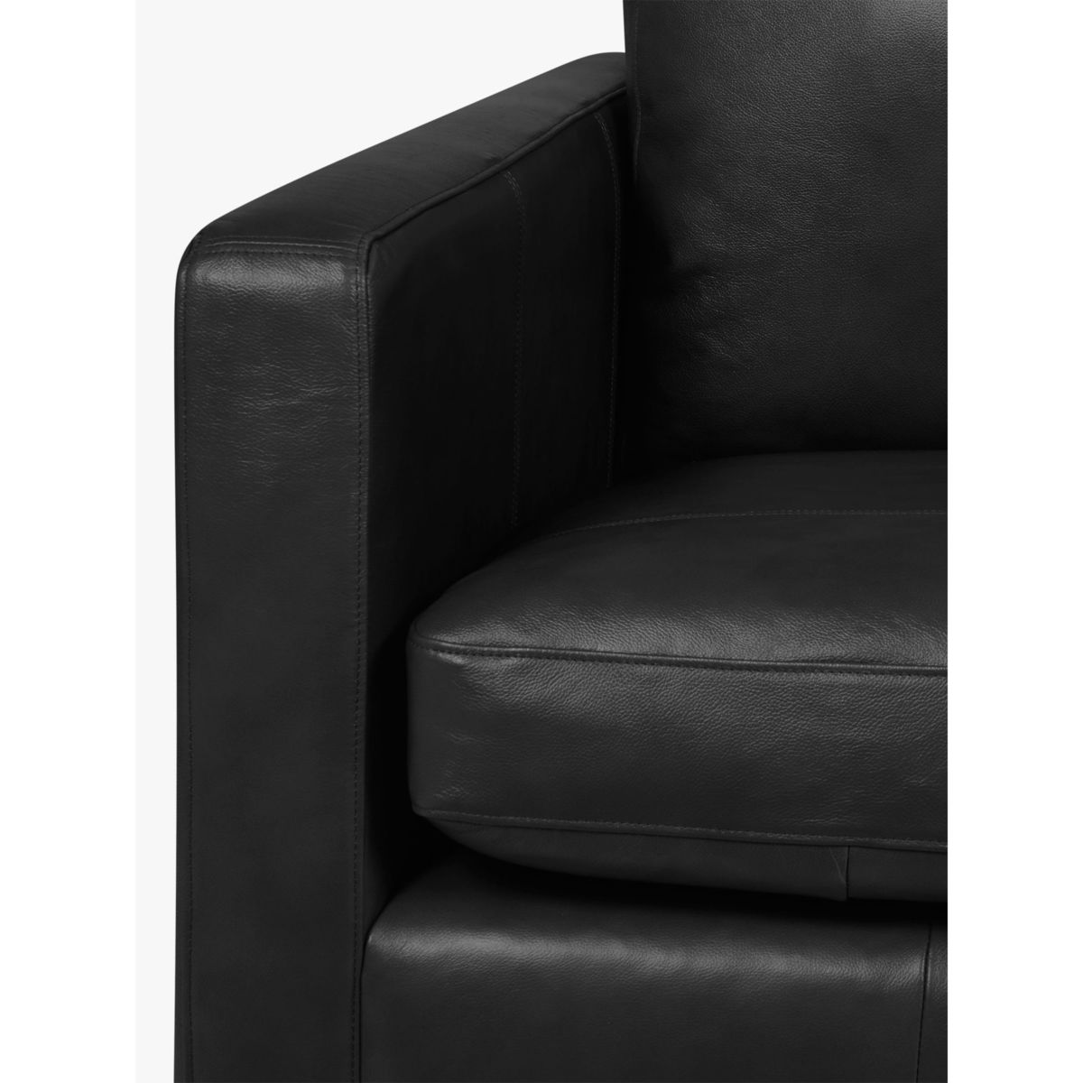 John Lewis & Partners Bailey Leather Large 3 Seater Sofa, Dark Leg – image 7