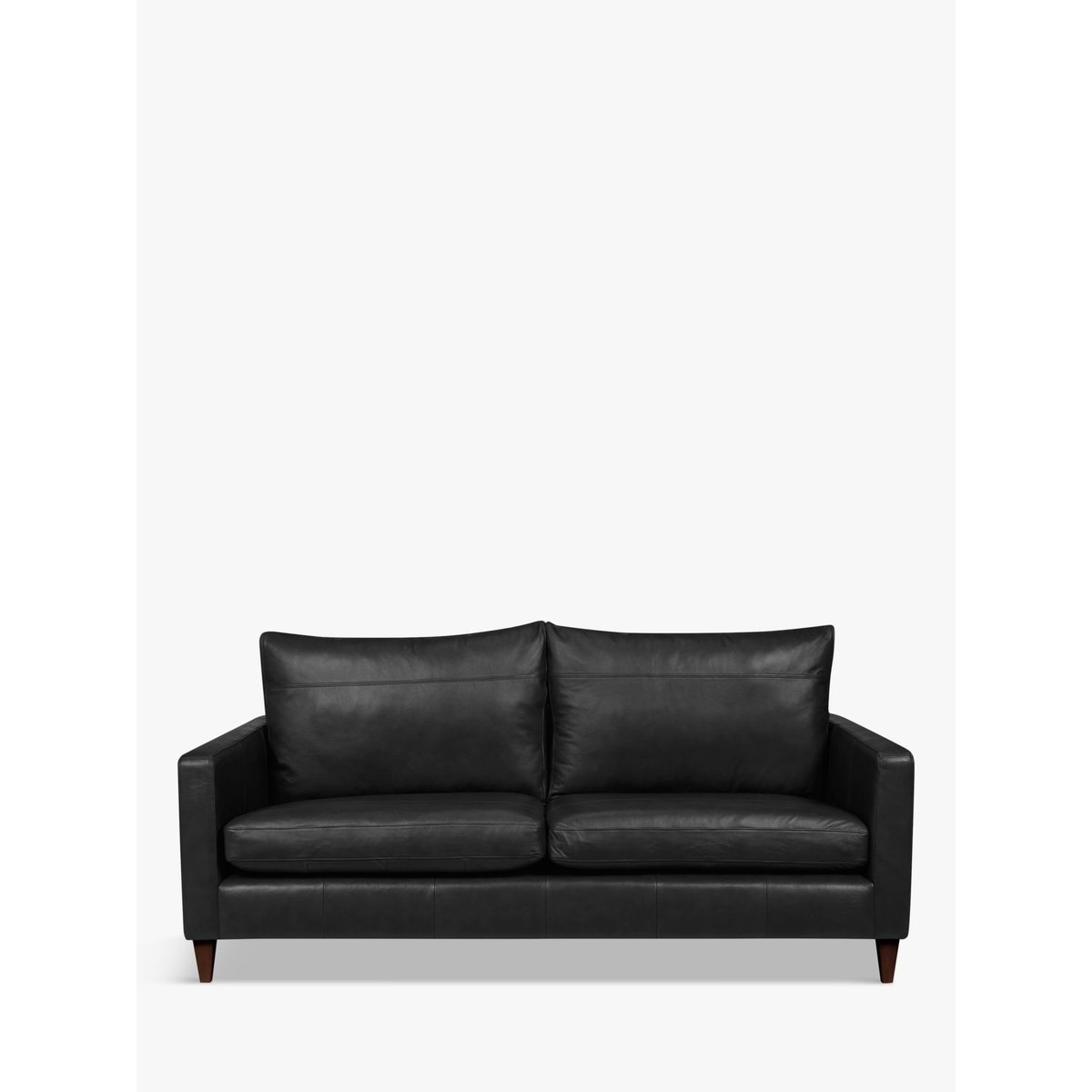 John Lewis & Partners Bailey Leather Large 3 Seater Sofa, Dark Leg – image 2