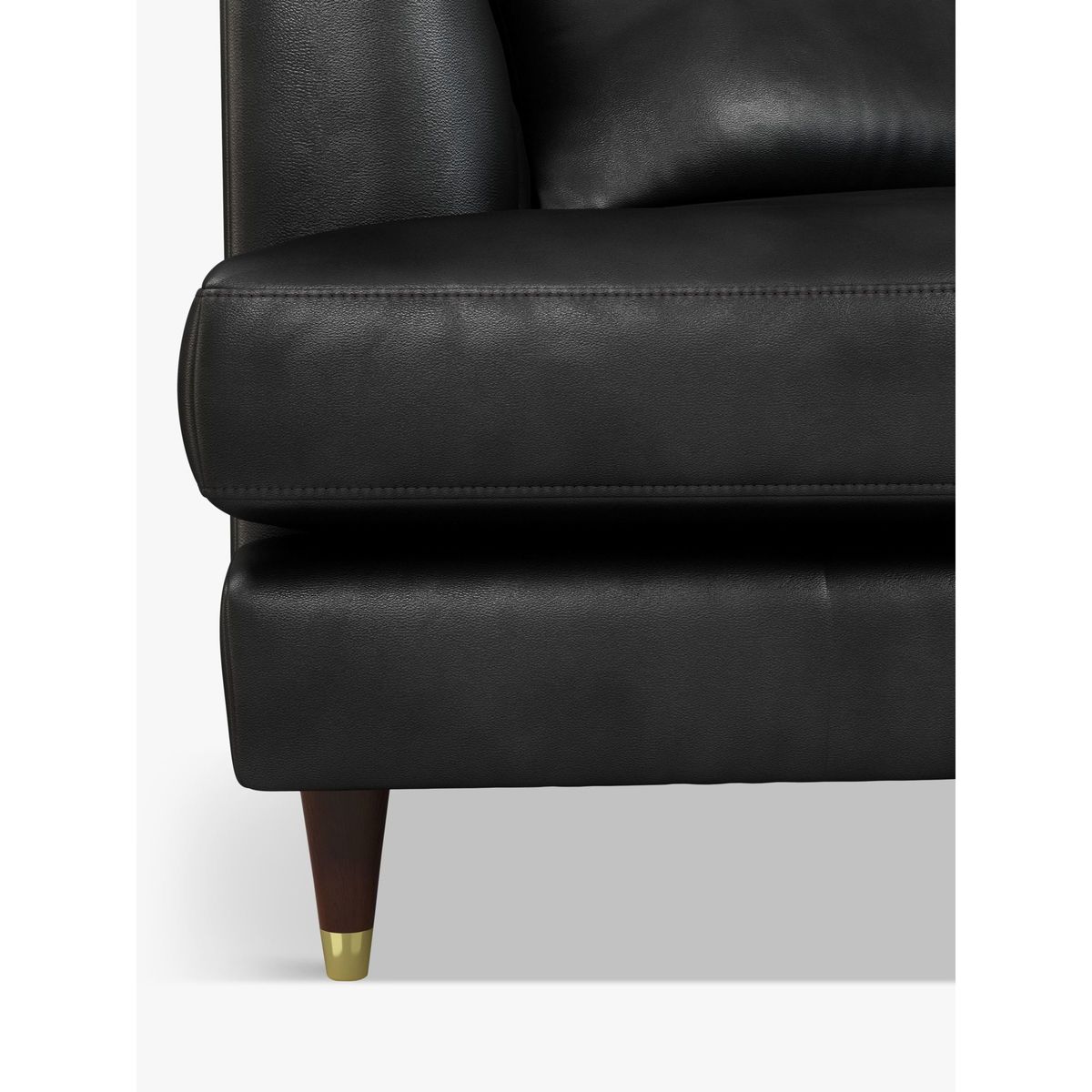 John Lewis & Partners Chester Medium 2 Seater Leather Sofa, Dark Leg – image 6