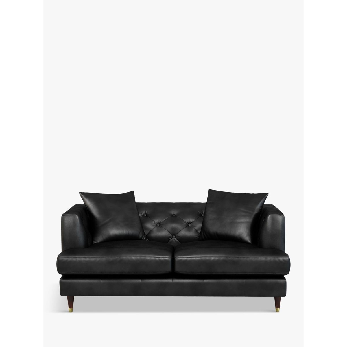 John Lewis & Partners Chester Medium 2 Seater Leather Sofa, Dark Leg – image 2