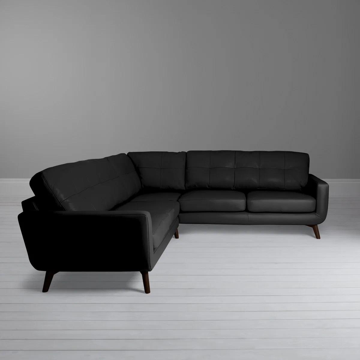 John Lewis & Partners Barbican Leather Corner Sofa, Dark Leg – image 8