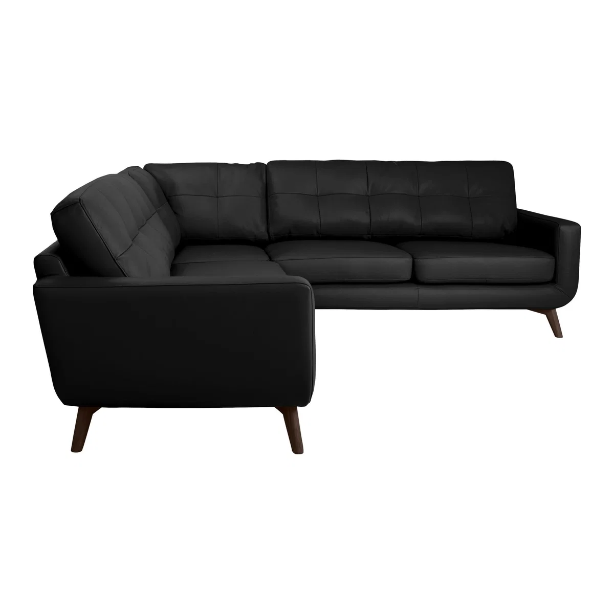 John Lewis & Partners Barbican Leather Corner Sofa, Dark Leg – image 2