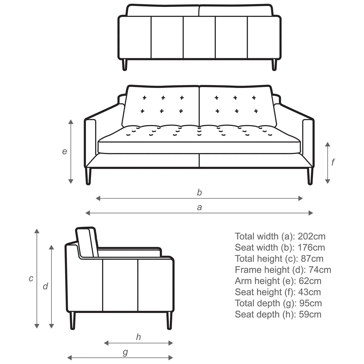 John Lewis & Partners Draper Large 3 Seater Sofa – image 4