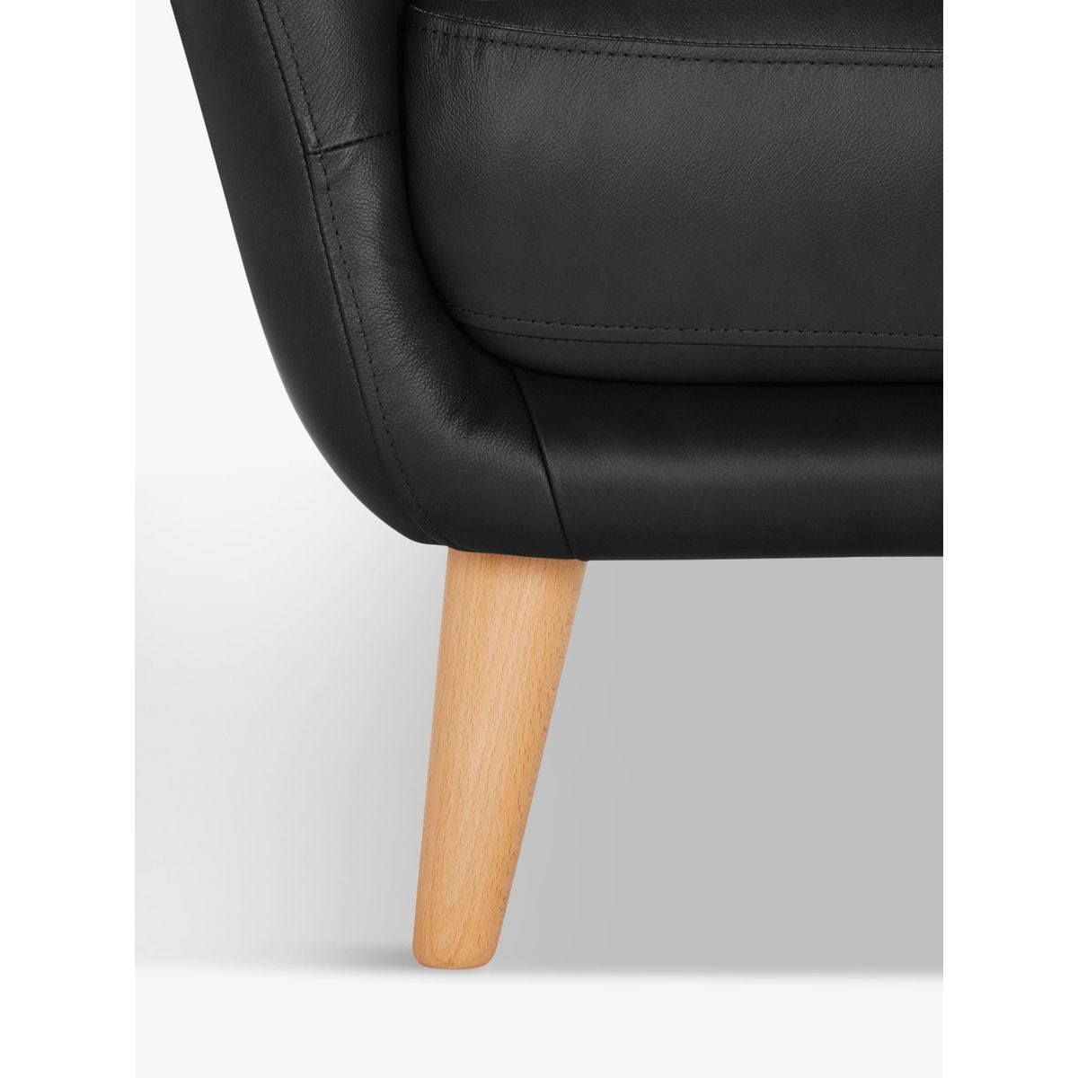 House by John Lewis Arlo Medium 2 Seater Leather Sofa, Dark Leg – image 8